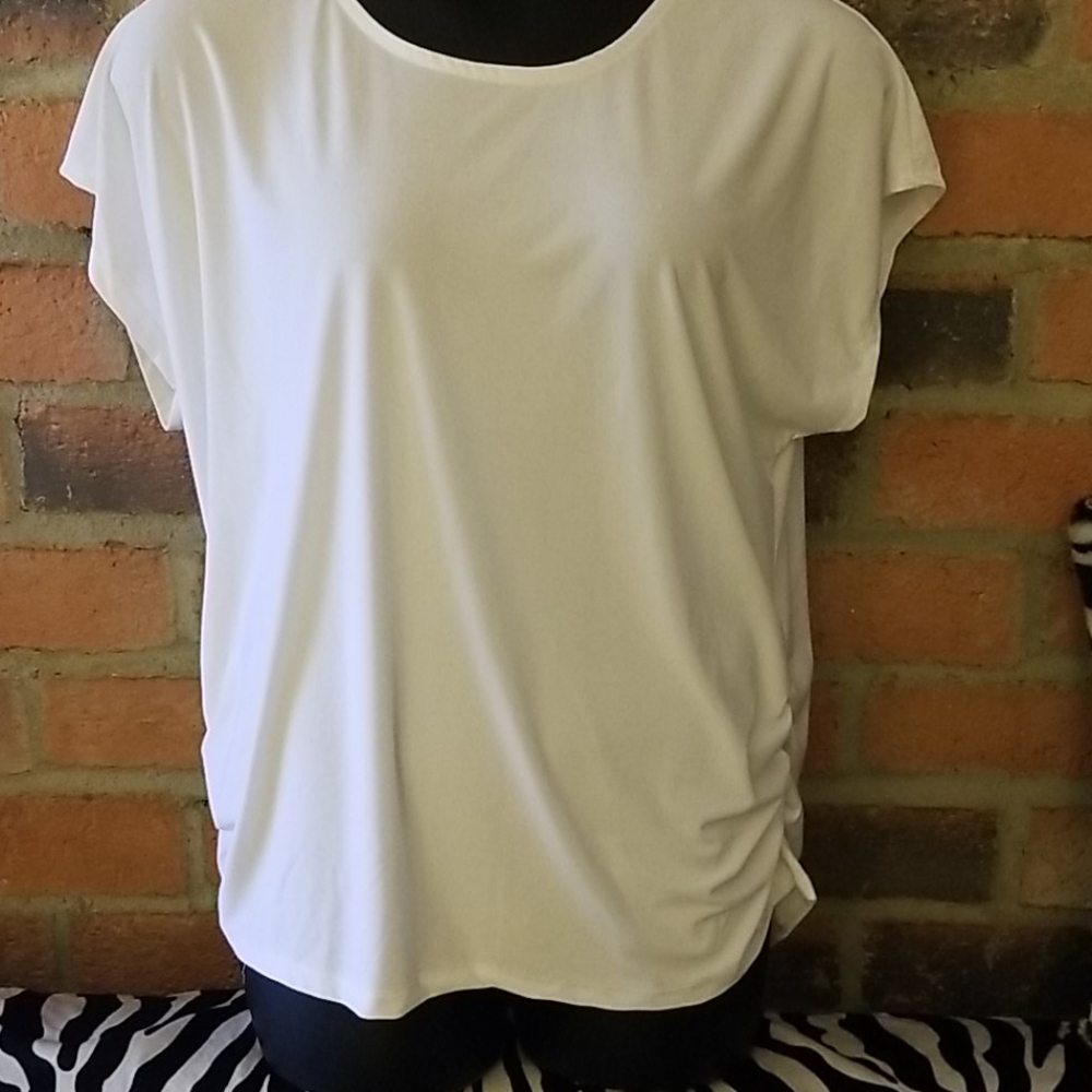 Casual white work shirt